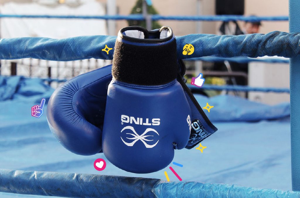 Boxing gloves representing Google vs Bing